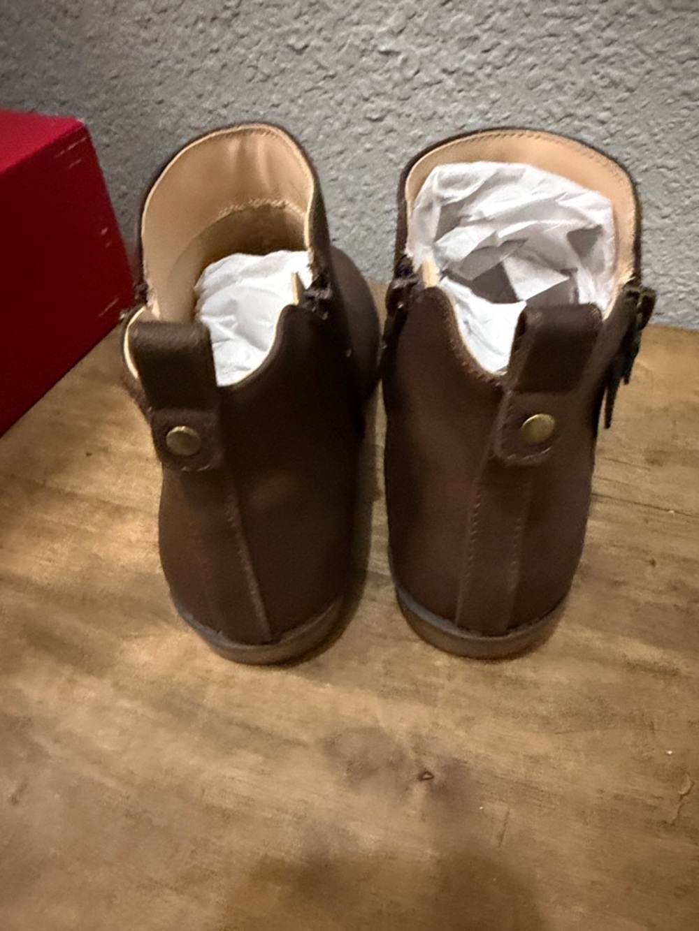Journey Brown Ankle Boots with Side Zip size 6.5 Wide - Picture 5 of 7